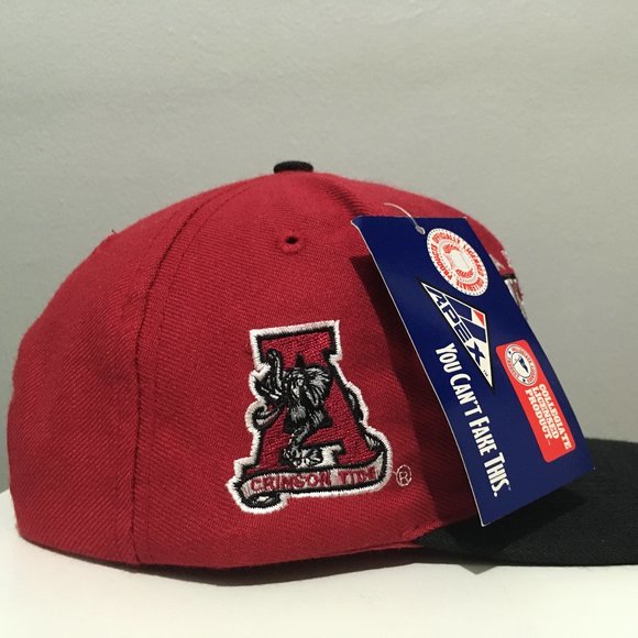NEW Vintage Apex One University of Alabama Crimson Time Football Snapback Hat - Picture 2 of 6